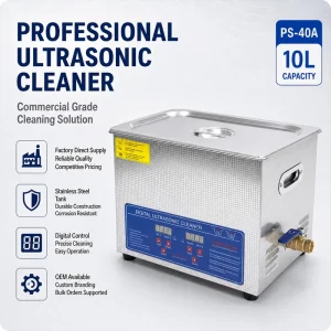 Factory Direct 10L Commercial Digital Ultrasonic Cleaner for Jewelry Stores Optical Shops Dental Clinics