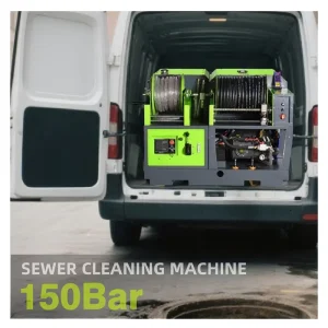 Factory Direct 150 Bar Compact Industrial Diesel High Pressure Pipeline Dredging Sewer Jetter Drain Cleaner