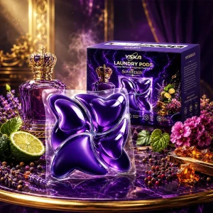 Factory Direct 20g Luxury Fragrance Laundry Pods with Purple Microcapsule Scent for Hotels Laundromats and Home Laundry Care