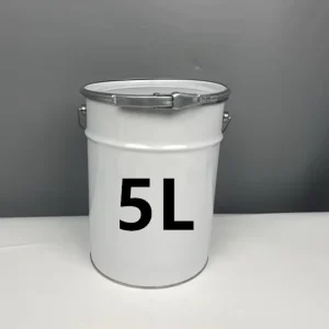 Factory Direct 5L Tinplate Cylinder Metal Paint Cans Buckets Chemical Industrial Use Glossy Surface Clamp Cap Sealing
