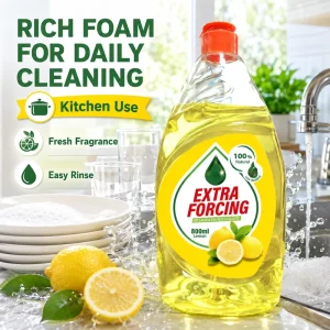 Factory Direct 800ml High Quality Plastic Bottle Kitchen Detergent Dish Washing Liquid Custom Free Private Logo Disposable Soap