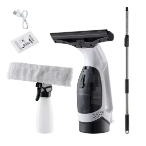 Factory Direct Automatic Portable Glass Cleaner, White, Cordless Rechargeable