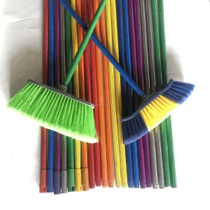 Factory Direct Chinese Broom Sets with Soft Bristles and Portable Plastic Design