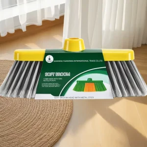 Factory Direct Chinese Plastic Broom and Dustpan Set with Handle, Supplier