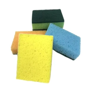 Factory Direct Colorful Kitchen Scourer Sponge Dishwashing Scrub Pad