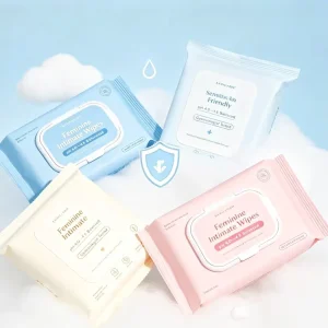 Factory Direct Custom Logo PH4.0-4.5 Balanced Fragrance Free Pull Bag Intimate Gentle Cleansing Wipes for Feminine Wipes