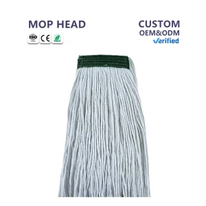 Factory Direct Custom Mop Head Looped Dry Wet Commercial Mop with Cotton Polyester and Aluminum Extendable Handle