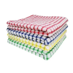 Factory Direct Customized Logo 40*40cm 250gsm Absorbent Cotton Kitchen Dish Towels for Kitchen Cleaning