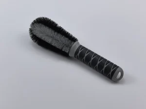 Factory Direct Double-Color Microfiber Wheel Barrel Brush with Handle for Car Interior Cleaning
