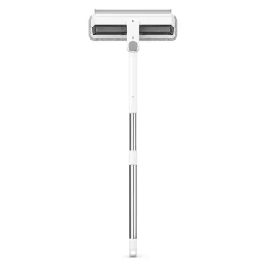 Factory Direct Dual-Sided Water Collection Window Cleaner with Microfiber Pad, Scraper Strip, and Extendable Pole