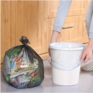 Factory Direct Durable HDPE Side Gusset Garbage Bags with Heat Seal and Custom Logo for Household Trash