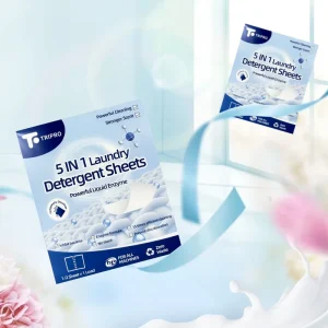 Factory Direct Eco-Friendly 5-in-1 Laundry Soap Sheets Travel Laundry Detergent Sheets Lightweight