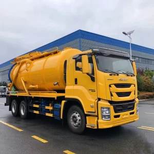 Factory Direct GIGA Sanitation Truck High-Capacity Sewer Drain Cleaner and Vacuum Suction Tanker