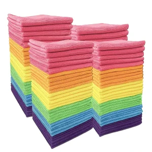 Factory Direct GRS 30x30cm 12×12 inch Microfiber Cleaning Cloth for Household Kitchen Glass Polishing and Floor Drying