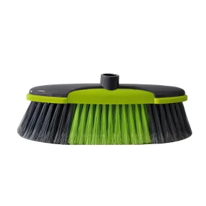 Factory Direct Household Broom Dustpan Set High Elastic PET Bristles Built-in Scraper
