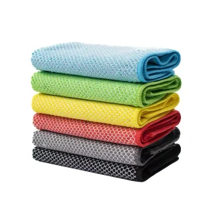 Factory Direct Microfiber Cleaning Towel Bulk 30x30cm Reusable Household Rags Multi purpose Kitchen Dish Washing Cloths