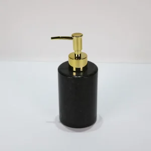 Factory Direct Modern Sustainable Granite shaped Circular Bathroom Hand Sanitizer Liquid Bottle for Home and Hotel Bathrooms
