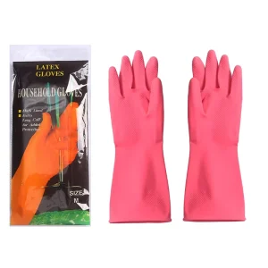 Factory Direct Natural Latex Thick Household Gloves Non-Slip