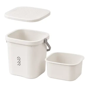 Factory Direct PP Plastic Foot Soaking Bucket with Washboard Lid and Removable Inner Basin for Home Bathroom OEM ODM