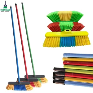 Factory Direct Plastic Chinese Brush Flat Broom for Household Cleaning