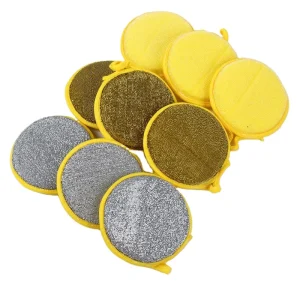 Factory Direct Polyester/Polyurethane Dishwashing Sponge Scouring Pad for Pots and Dishes