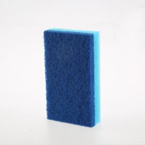 Factory Direct Polyester Scouring Pad with PU Foam, High-Density and High Absorbency