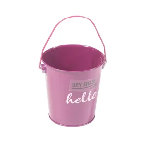 Factory Direct Portable Eco-Friendly Gift Bucket Small Colored Metal Tin Bucket for Candy and Kids with Handle