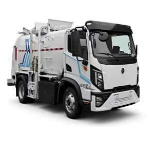 Factory Direct Pure EV Kitchen Food Waste Garbage Truck 4×2 Stainless Steel Tank Zero-Emission Sealed Collection Vehicle