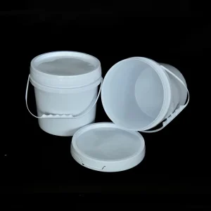 Factory Direct Sales Customizable Colors PP Material Made 1-5 Gallon Round Plastic Buckets with Lid and Handle