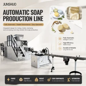 Factory Direct Sales PLC Control Automatic Feeding Discharging Fully Automatic Bath Soap Laundry Soap Making Machine
