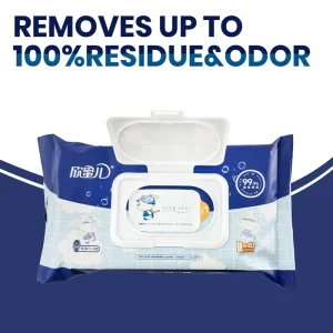 Factory Direct Sell Erased 99.9%6 Bacteria Flushable Wet Paper Toilet Wet Wipes Thick Soft High End