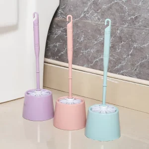 Factory Direct Supply Long-Handle Toilet Brush Set for Bathroom Cleaning