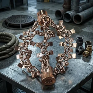 Factory Direct Three Chains with Blades Pipe Clearing Sewer Clearing Strips