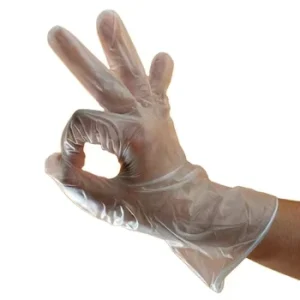 Factory Direct Waterproof Anti-Slip Powder-Free Disposable Latex-Free Clear Vinyl Household Gloves