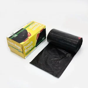 Factory Directly Black Customization 13 Gallon Lavender Lemon Scented Drawstring Interleaved Plastic Trash Garbage Bag With Tie