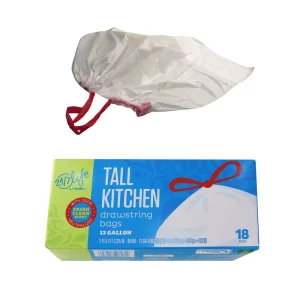 Factory Directly Supply Customized Custom 13-65 Gallon Biodegradable PVA Zipper Trash Bag Clear Plastic Barrier for Packaging Drawstring Garbage Bag on Rolls