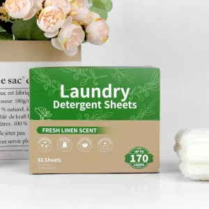 Factory Eco Friendly Disposable Solid Laundry Detergent Tablets Washing Sheets