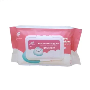 Factory Eco-Friendly Soft RO Pure Water 60pcs Baby Wipes for Cleansing Baby’s Mouth Hands and Nose