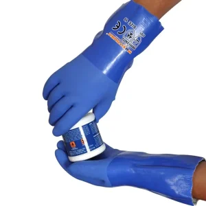 Factory Fish Washing Gloves Long Chemical Resistant Waterproof Coated PVC Working Gloves