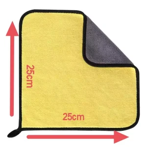 Factory Five color Coral Fleece Composite Double Sided Absorbent Car Dish Washing Towel Thickened Cleaning Cloth Bulk