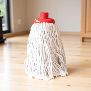 Factory Goose Egg Head Telescopic Stainless Steel Handle Cotton Yarn Mop with Replacement Head