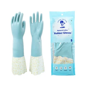Factory Heavy Duty Rubber Latex Reusable Waterproof Non-Slip Multi-Purpose Household Gloves 42cm