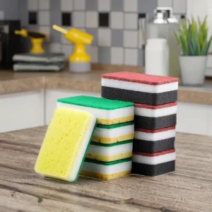 Factory High-Density Dishwashing Sponge Scrubber Scouring Pad