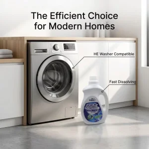 Factory High-Efficiency Liquid Laundry Detergent with Customized Fragrance and Logo