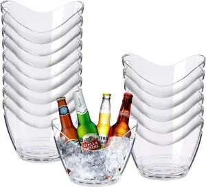 Factory High Quality PP Double-Walled Classic Sustainable Ice Bucket Cooler 8L Leak Proof Durable for Beer Beverage