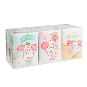 Factory High Quality Supply OEM Printed Cartoon Package Cleansing Handkerchief Tissue