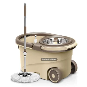 Factory Household 360 Spin Magic Mop Easy Clean Mop Bucket Wheels Walkable Style Flat Mop