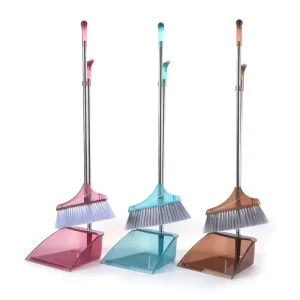 Factory Household Cleaning Broom and Dustpan Set Customized Colors Strong Grip