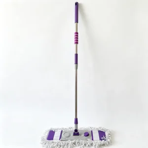 Factory Household Floor Cleaning Mop Microfiber Head Stainless Steel Wet/Dry Mop for Home Hotel Commercial Use
