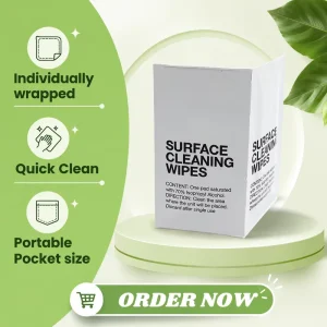 Factory Individually Wrapped Multipurpose Disposable 75% Alcohol Pad Wipes